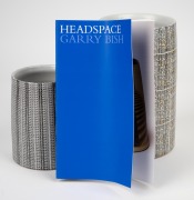 GARRY BISH two Australian ceramic vases; together with a Headspace exhibition brochure, both bearing impressed marks "G.B.", one example additionally signed "Bish, '10", 20cm and 13cm high. - 3