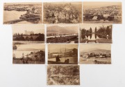 [TASMANIA] Group of ten albumen photographs by Alfred Winter (studio blind stamps), circa 1870s. Includes views of Hobart, New Norfolk and Launceston. ​​​​​​​Sizes vary up to 11 x 19cm.