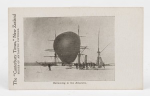 British Antarctic Expedition 1901-04, ''Canterbury Times'' postcard "Ballooning in the Antarctic", EF unused.