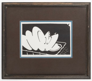 ERIC THAKE (1904-1982), An Opera House In Every Home, linocut, 31/100, signed lower right "Eric Thake, 1972", 16 x 23cm, 36 x 41cm overall.