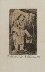 BILL COLEMAN (1922-1993), Shopping, artist proof lithograph, signed lower right "Bill Coleman", 15 x 10cm, 57 x 42cm overall.