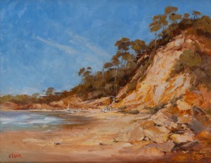JENNIFER CROOM, Afternoon Delight, oil on board, signed lower left "J. Croom", ​​​​​​​39 x 49cm, 56 x 68cm overall.