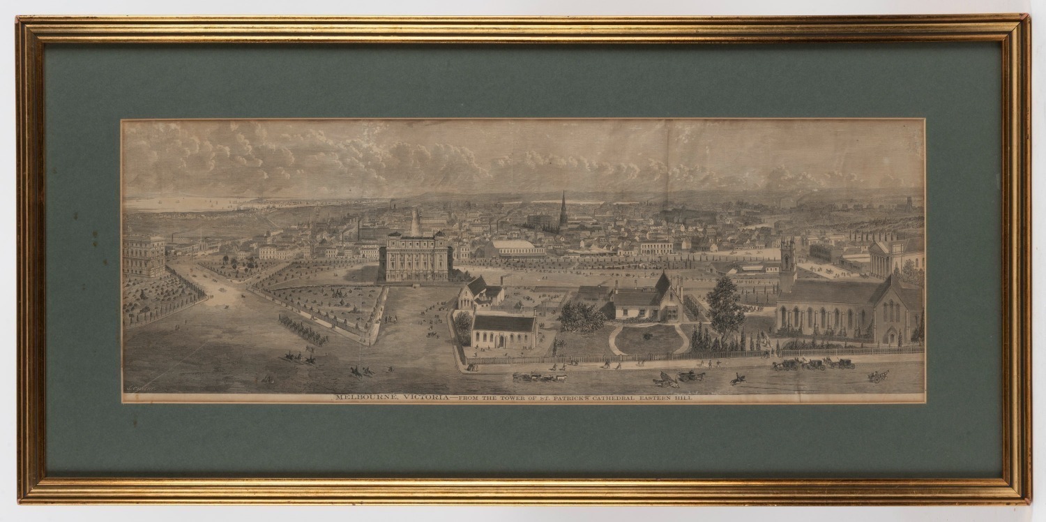 SAMUEL CALVERT (1828-1913), MELBOURNE, VICTORIA - from the Tower of St ...