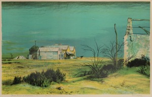 KENNETH JACK (1924-2006), Ghost Towns of Australia, No. 1, Farina, S.A. (South Australia), lithograph, 48/100, signed lower right "Kenneth Jack", 45 x 70cm, 64 x 87cm overall.