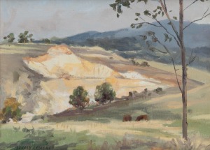 DONALD CAMERON (1927-2018), Quarry at Lilydale, oil on board, signed lower left "Donald Cameron", 30 x 40cm, 50 x 60cm overall.