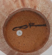 OWEN RYE studio pottery exhibition vase with wood fired glaze, impressed mark and signature to base, ​​​​​​​37cm high. - 2