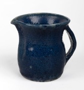 MERRIC BOYD blue glazed pottery jug, incised "BOYD, 23", ​​​​​​​13cm high.