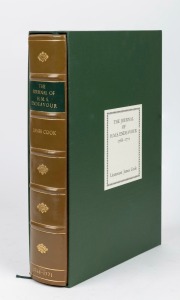 "THE JOURNAL OF H.M.S. ENDEAVOUR, 1768- 1771", Captain James Cook, [Genesis Publications, 1977] Folio, original half calf with buckram boards, spine gilt with raised bands and morocco title-label. In slipcase. (528pp.). With portraits, numerous plates som