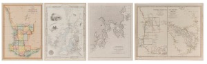 Group of 19th century maps, comprising J. Rapkin "Part Of South Australia" (hand-coloured, with illustrations of indigenous Australians and local fauna), J. & C. Walker "Western Australia Containing the Settlements of Swan-River and King George's Sound...