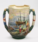 ROYAL DOULTON "Captain Cook" loving cup by Charles Noke, numbered 149/350, factory mark to base, ​​​​​​​25cm high, 25cm wide. - 2