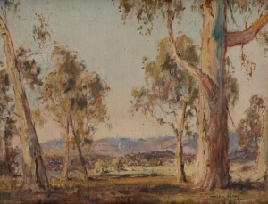 ANDREW PARK (?-1957), Darling Downs, oil on canvas board, signed lower right "Andrew Park", ​​​​​​​34 x 44cm, 44 x 54cm overall.