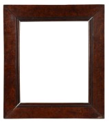 A rare Colonial Australian burr cedar picture frame, New South Wales origin, mid 19th century, 43 x 48cm, internal 30 x 35cm.