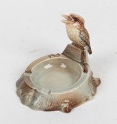 WEMBLEY WARE kookaburra and snake ceramic ashtray, circular factory mark to base, ​​​​​​​12cm high
