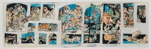 YOSL BERGNER (1920-2017), To Abe With Love, lithograph, artist proof, signed, titled and dated lower right, 29 x 83cm, 42 x 100cm overall.