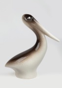 ELLIS pottery pelican statue, ​​​​​​​20.5cm high.