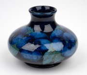 MOORCROFT rare "Moonlit Pansy" pottery vase, impressed "Moorcroft, Made In England", 8cm high, 10.5cm wide. - 2