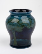MOORCROFT "Moonlit Blue" miniature pottery vase, impressed "Moorcroft, Made In England", 8cm high. - 2
