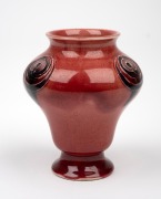 MOORCROFT "Flamminian Ware" miniature pottery vase made for LIBERT & Co. of London, circa 1910, stamp "Moorcroft Made For Liberty & Co.", 8.5cm high. - 2