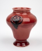 MOORCROFT "Flamminian Ware" miniature pottery vase made for LIBERT & Co. of London, circa 1910, stamp "Moorcroft Made For Liberty & Co.", 8.5cm high. - 3