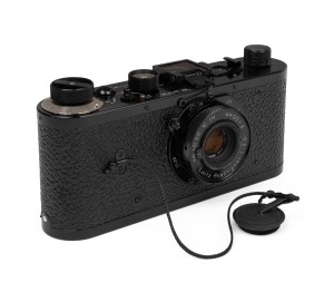 LEITZ: Leica 0-Serie Replica 10500 Special [#2676781], with Leitz 50mm f3.5 Anastigmat lens, folding finder, and tethered lens cap.