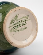MOORCROFT rare "Claremont" pattern miniature pottery vase, made for LIBERTY & CO in London, green signature make to base, stamped "MADE FOR LIBERTY & CO. Rd. No.420081", 7cm high. - 3