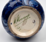 MOORCROFT "Lilac" pattern pottery vase on sky blue ground, stamped "Florian Ware, JAS. MACINTYRE" and signed "W. Moorcroft", ​​​​​​​28cm high. - 3