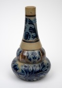 MARTIN BROTHERS antique English stoneware pottery vase, circa 1879, incised "R. W. Martin, London & Southall, 24/10/79", 21.5cm high. - 2