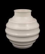 WEDGWOOD cream glazed Art Deco vase designed by KEITH MURRAY, circular factory mark to base, ​​​​​​​18cm high. - 2
