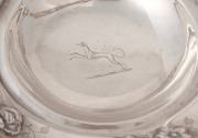 An antique English sterling silver basket with repousse floral decoration, made by Robinson, Edkins & Aston of Birmingham, circa 1840, 24cm high, 31cm wide, 796 grams. - 2