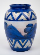 MOORCROFT "Dawn" pattern pottery vase, impressed "Moorcroft, Made In England" with blue signature, 23cm high. - 2