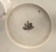 BELLEEK antique Irish porcelain beehive honey pot with coloured decoration, 19th century, black factory mark to base, 15cm high. - 3
