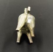 McLAREN green glazed pottery horse statue, incised "McLaren", ​​​​​​​26cm high. - 6