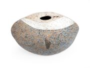 MITSUI SHOJI exhibition studio pottery vase of monumental proportions, signed on the base, ​​​​​​​33cm high, 60cm wide. - 2