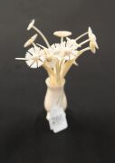 A rare turned and carved whale's tooth floral ornament, Albany, Western Australian origin, 20th century, ​​​​​​​17cm high. - 6
