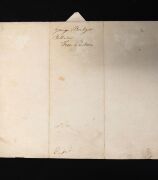 EARLY CONVICT PARDON - GEORGE BRIDGES BELLASIS. First formal pardon of a convict to serve in high office in New South Wales, this being the original manuscript order to Governor PHILIP GIDLEY KING announcing the free pardon of GEORGE BELLASIS, signed by K - 3