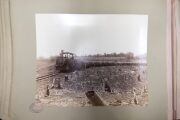 Large album with title to spine "Views in Queensland, Australia", circa 1897, hand illustrated title page with 53 images, majority 19.5 x 24cm. ​​​​​​​Includes North Isis Sugar Mill, Canning Downs, Botanic Gardens, Hay stacking, Emu Vale Waterfalls, Rockh - 12