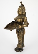 An antique Burmese cast bronze statue of a woman, 19th/20th century, ​​​​​​​23.5cm high. - 3