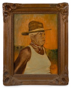 ARCHIE PALMER, (portrait of Jacky Palmer), oil on canvas, signed lower right "Arch Palmer", 36 x 26cm, 48 x 28cm overall.