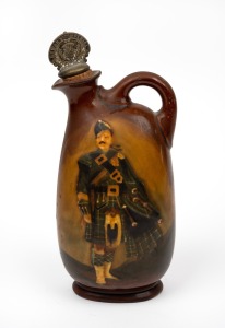 ROYAL DOULTON "DEWAR'S IMPERIAL" King's Ware whisky decanter, factory mark to base, 24cm high including stopper.