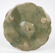 An antique majolica oyster platter, mid 19th century, 24.5cm wide. - 2