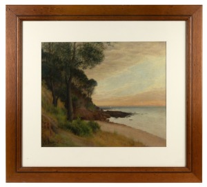 FRANK LATIMER, (untitled seascape), pastel, signed lower left "F. Latimer, 1966", ​​​​​​​37 x 44cm, 63 x 70cm overall.