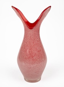 A Murano pulegoso glass beak vase, circa 1960s, 22cm high.