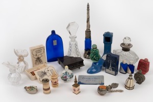Assorted perfume bottles, snuff bottles, packaging etc., various makers, origins and ages, (qty).