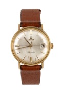 OMEGA "Seamaster" automatic wristwatch in gold plated finish with original buckle, ​​​​​​​3.6cm wide including crown.