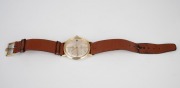 OMEGA "Seamaster" automatic wristwatch in gold plated finish with original buckle, ​​​​​​​3.6cm wide including crown. - 2