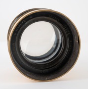 TAYLOR, TAYLOR & HOBSON: Cooke Series IIA Portrait 12" f3.5 brass lens [#38207], c. 1910s, with inscription "City Sale & Exchange - 26 & 28 Kings Road - Sloane Square - London". - 3