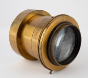 TAYLOR, TAYLOR & HOBSON: Cooke Series IIA Portrait 12" f3.5 brass lens [#38207], c. 1910s, with inscription "City Sale & Exchange - 26 & 28 Kings Road - Sloane Square - London". - 4