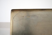 A lovely quality antique sterling silver box with double fold-out hinge, engraved with the Irvine family crest, bearing the motto "SUB SOLE SUB UMBRA VIRENS" (flourishing both in sunshine and in shade), made in London, circa 1881, 15cm wide, 300 grams. - 8