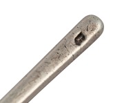 An antique English slip top sterling silver spoon, made by the specialist spoon maker William Cawdell of London in 1585, 15cm long, 38 grams. - 3
