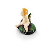ROYAL DOULTON "FAIRY" H.N.1376 miniature English porcelain statuette, stamped "DOULTON, ENGLAND, R.d. No. 752761", ​​​​​​​5.5cm high. - 2